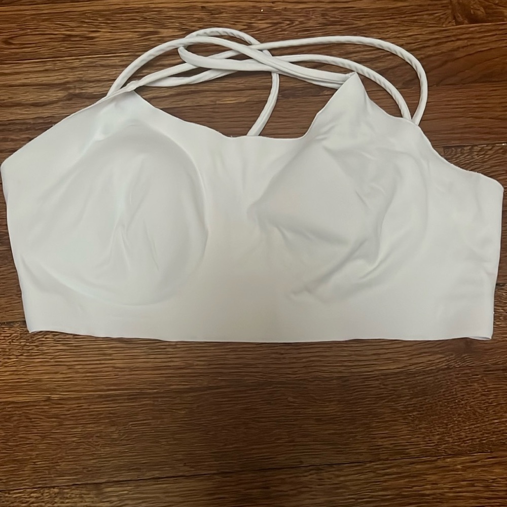 White aerie sports bra
